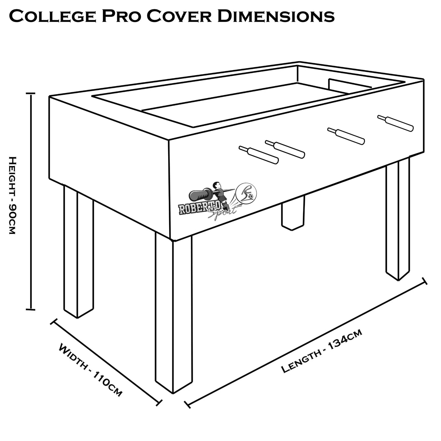 Roberto Sport College Pro Cover Football Table - House of Leisure