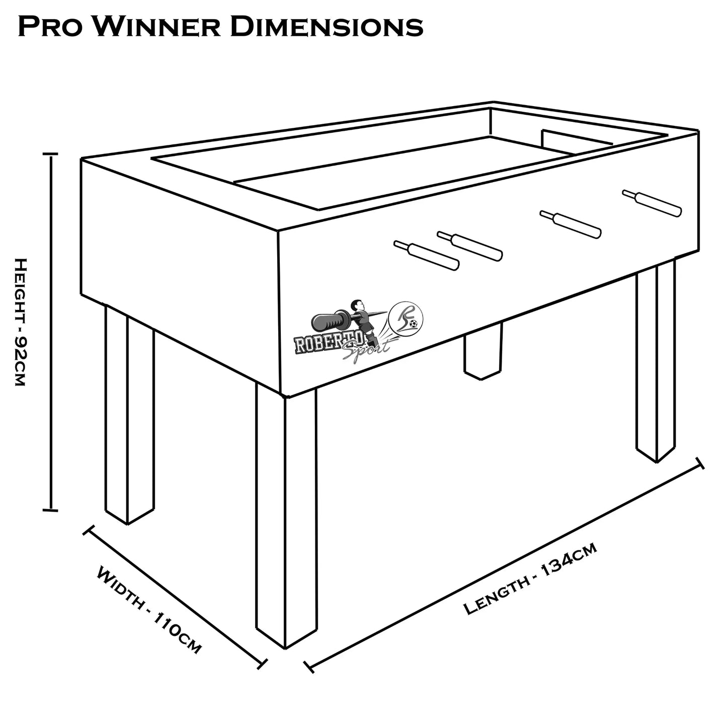 Roberto Sport Pro Winner Football Table - House of Leisure