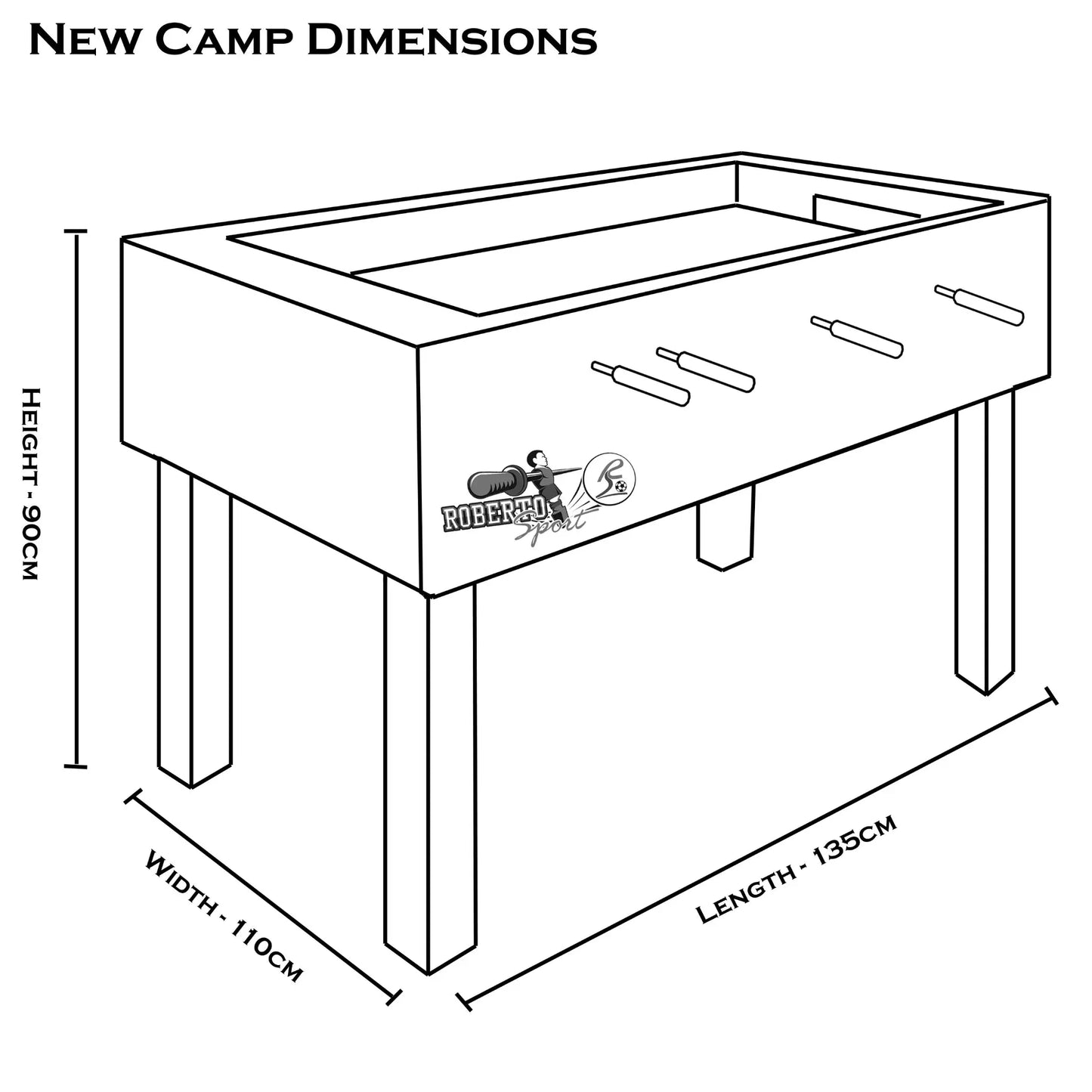 Roberto Sport New Camp Iron Legs Table Football - House of Leisure