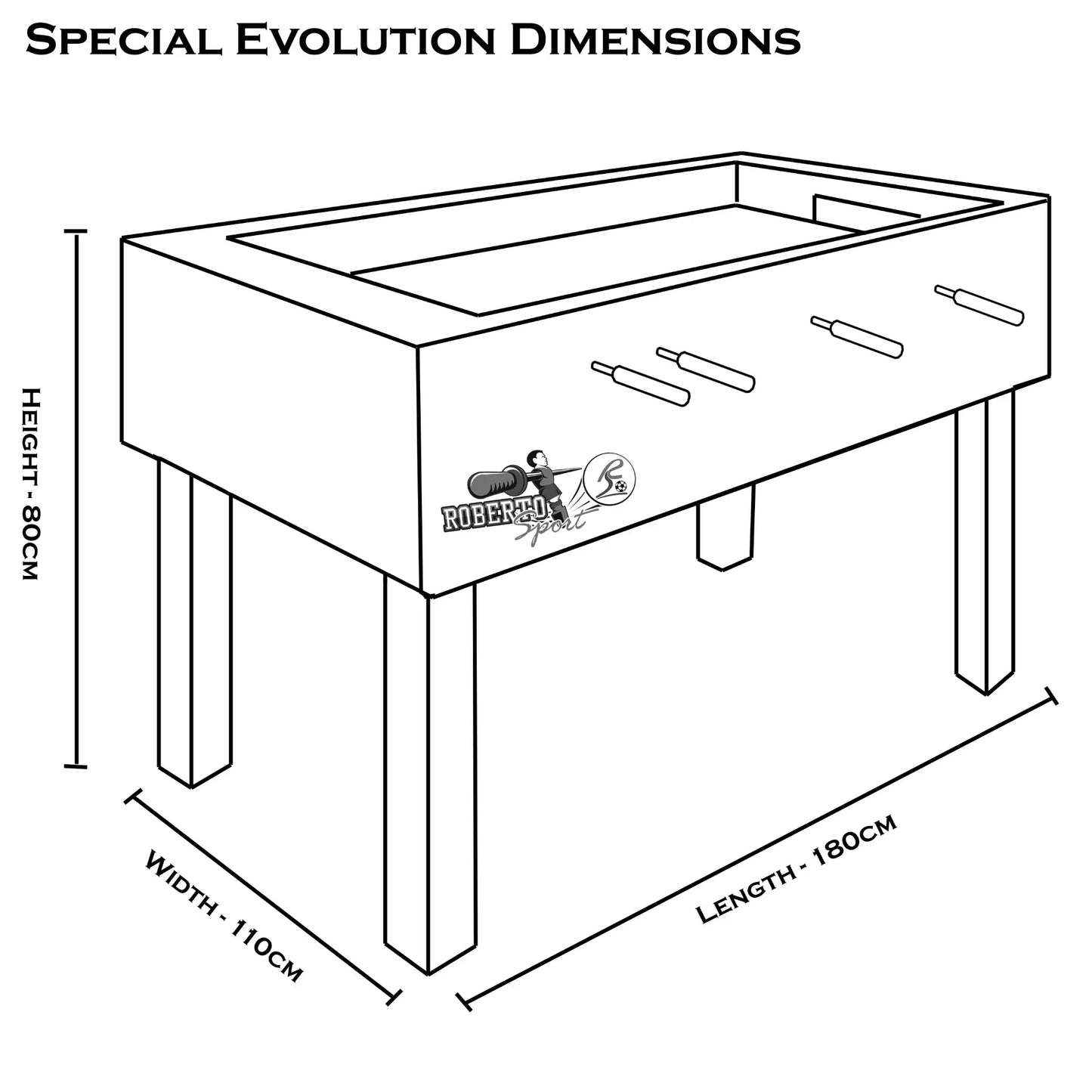 Roberto Sport Special Revolution Accessible Football Table - House of Leisure