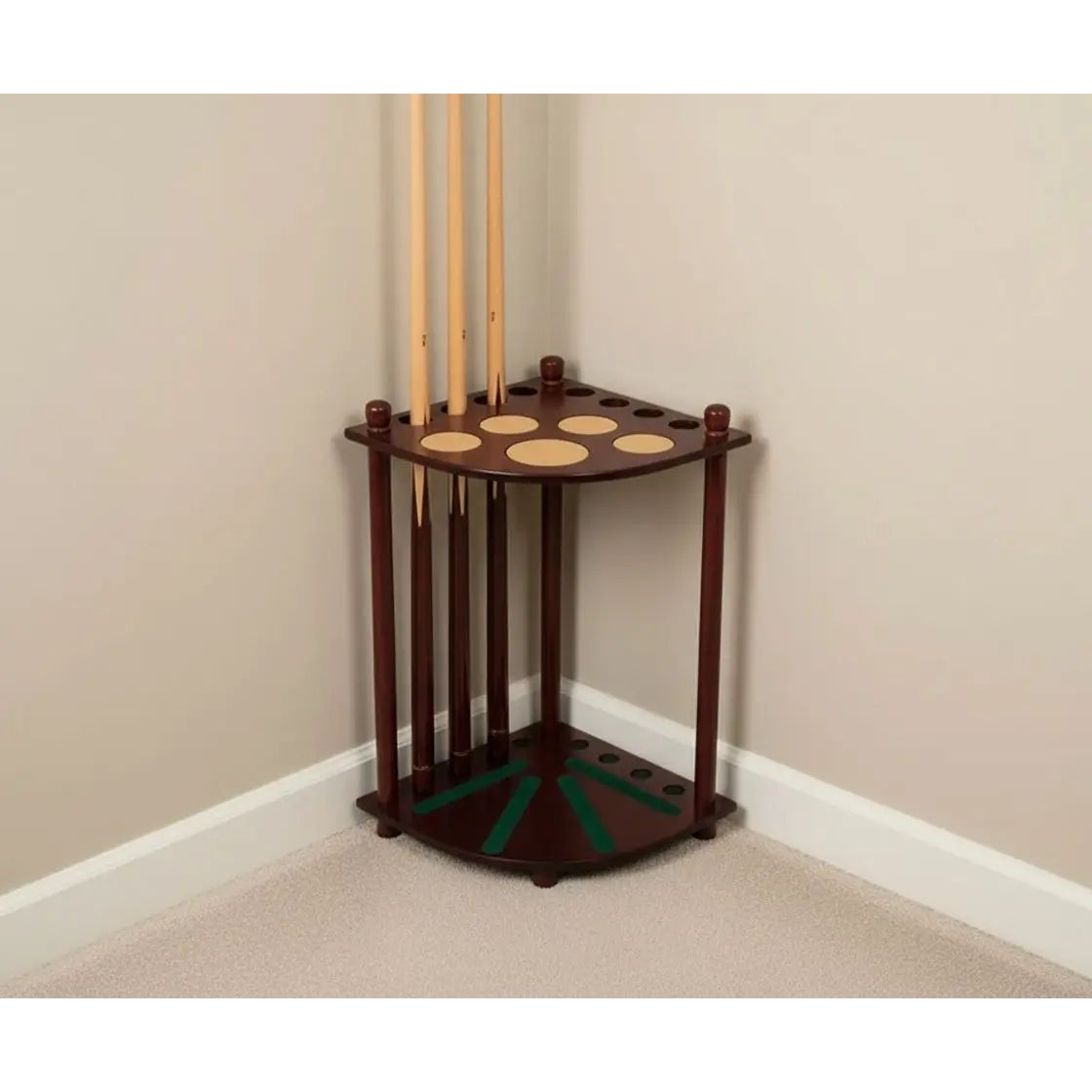 Corner Cue Stand For 8 Cues - House of Leisure