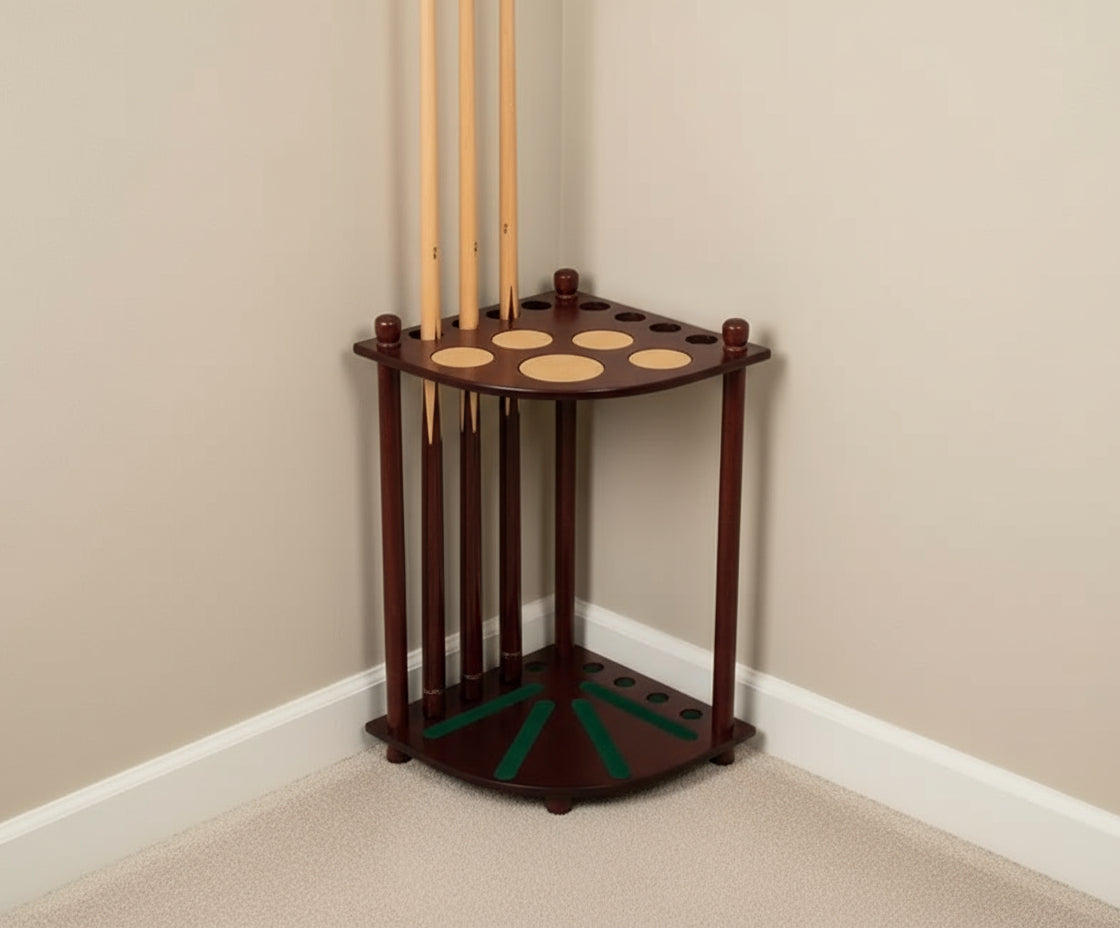 Corner Cue Stand For 8 Cues