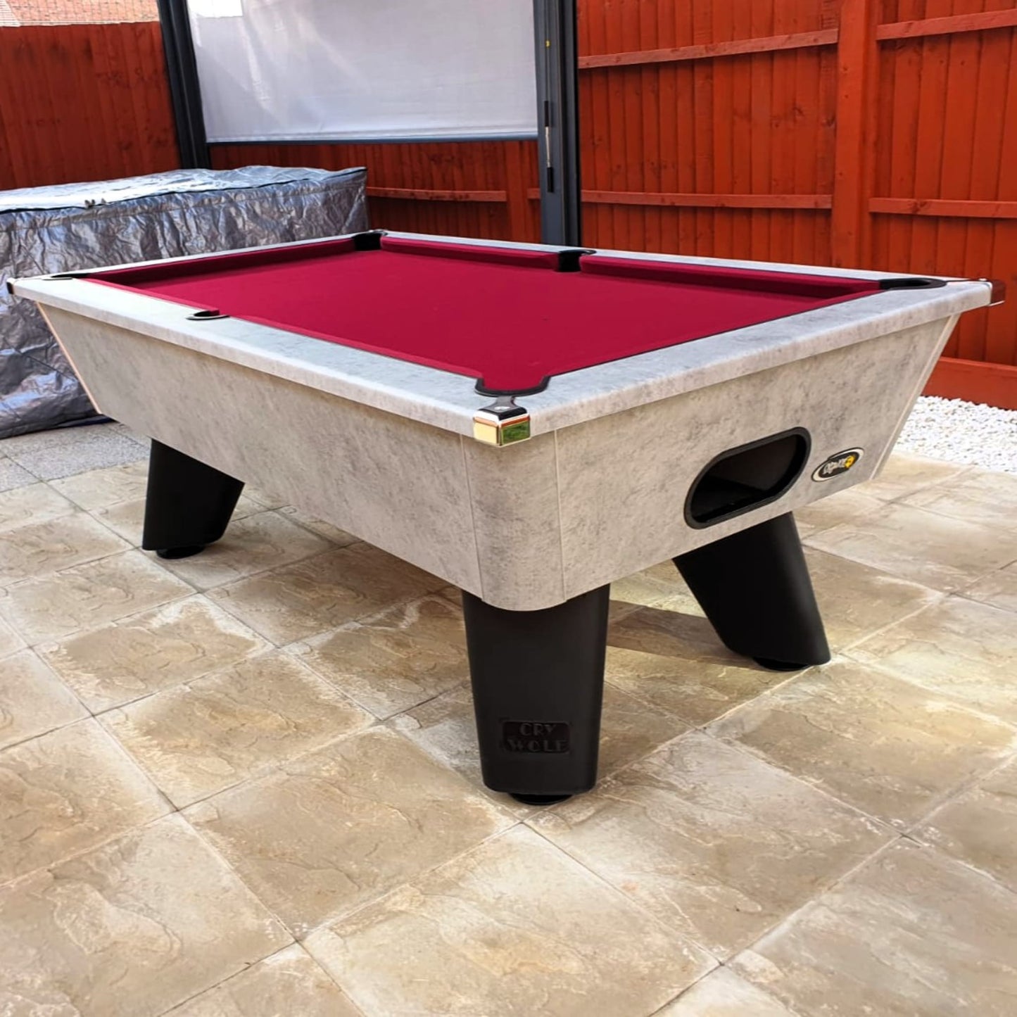 Cry Wolf Outdoor Slate Bed Pool Table - Urban Grey - 6ft & 7ft Cry Wolf