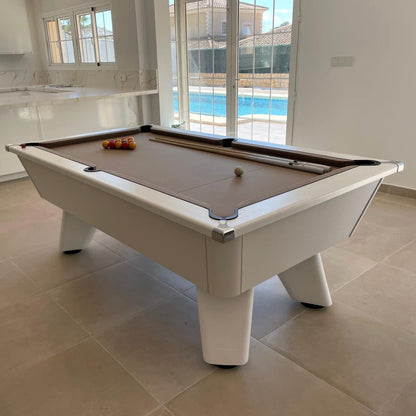 Cry Wolf Slate Bed Indoor Pool Table - White - 6ft & 7ft