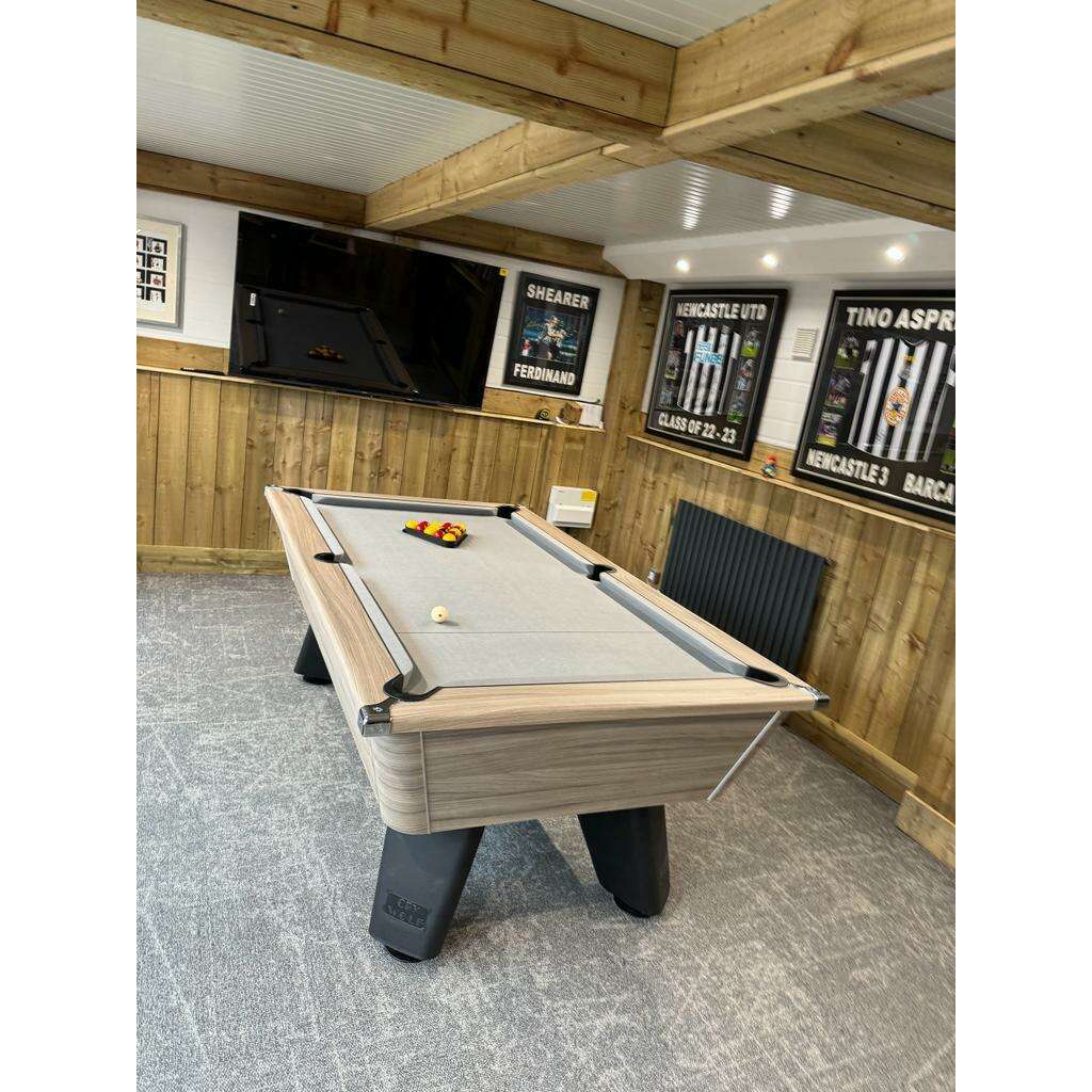 Cry Wolf Slate Bed Indoor Pool Table - Driftwood,Pool Table,Cry Wolf,Home of Leisure[colour]