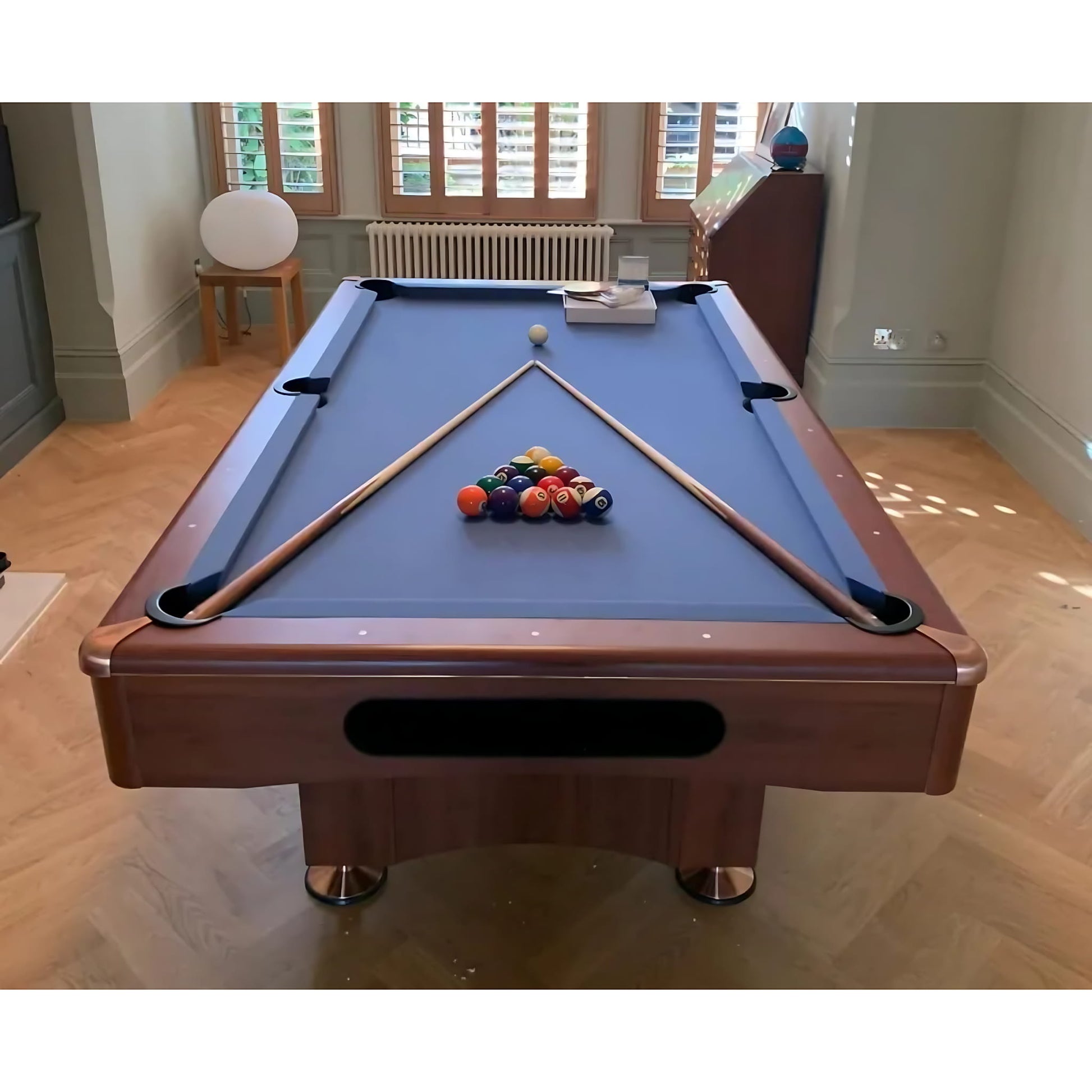 Buffalo Eliminator II American Slate Bed Pool Table - Walnut - 7ft & 8ft Buffalo