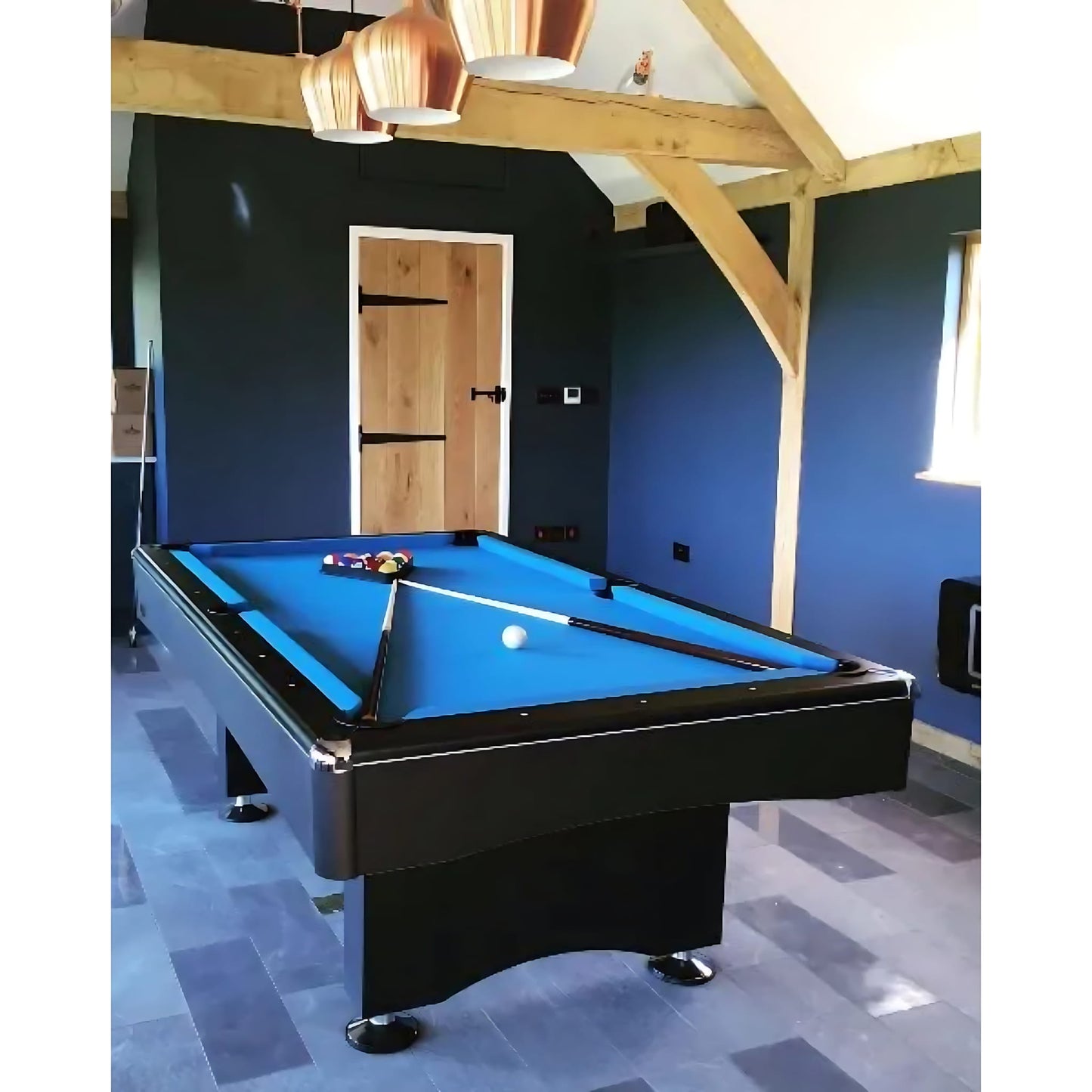 Buffalo Eliminator II American Slate Bed Pool Table - Black - 6ft, 7ft, 8ft & 9ft Buffalo