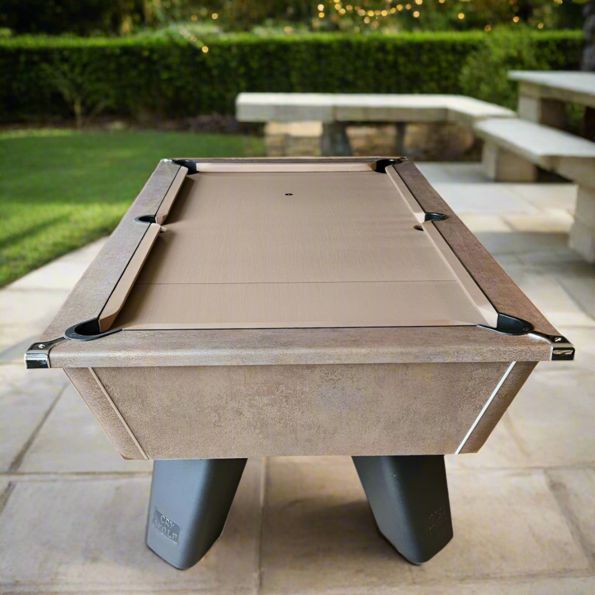 Cry Wolf Outdoor Slate Bed Pool Table - Italian Bronze - 6ft & 7ft Cry Wolf