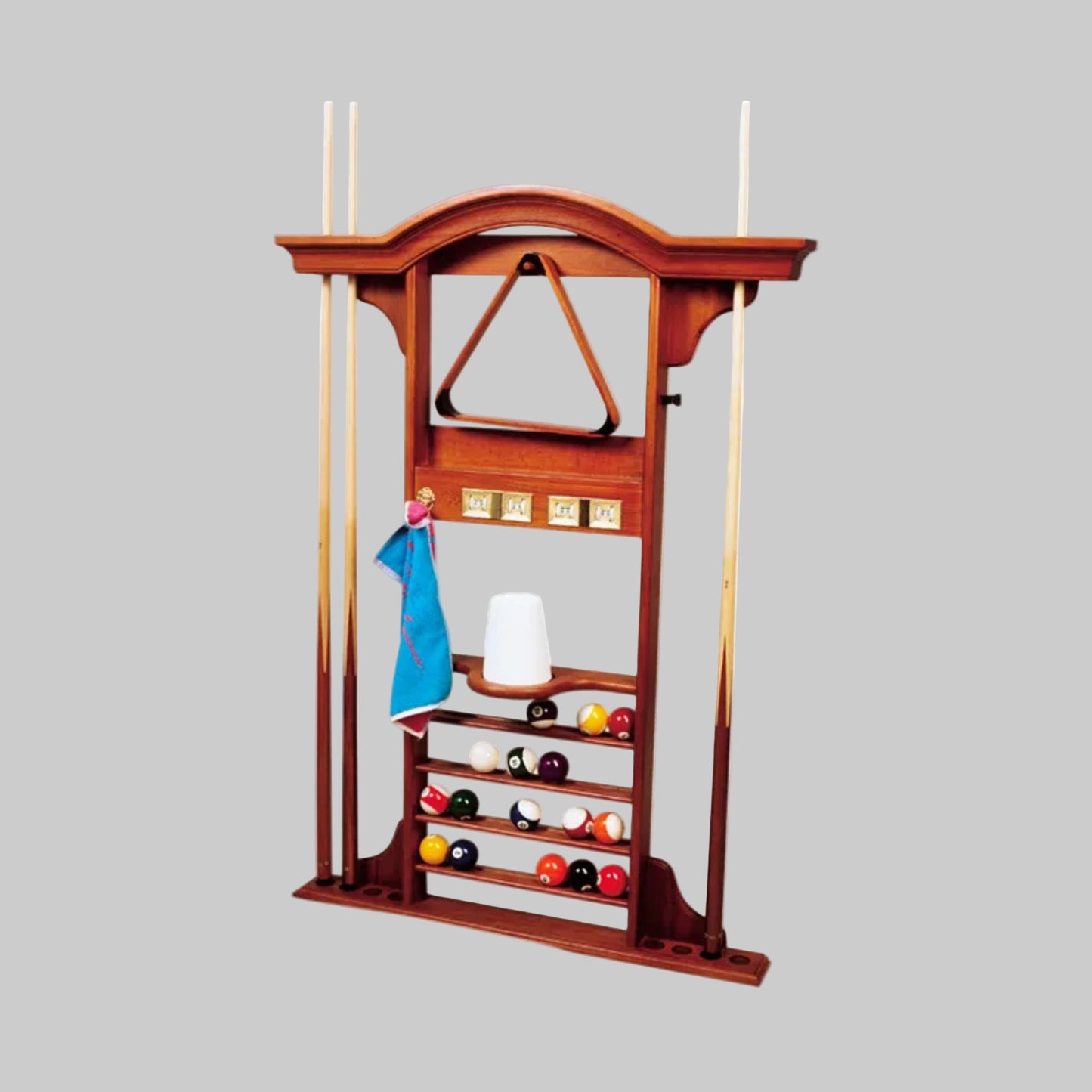 Luxury Honey Maple Wallrack For 8 Cues