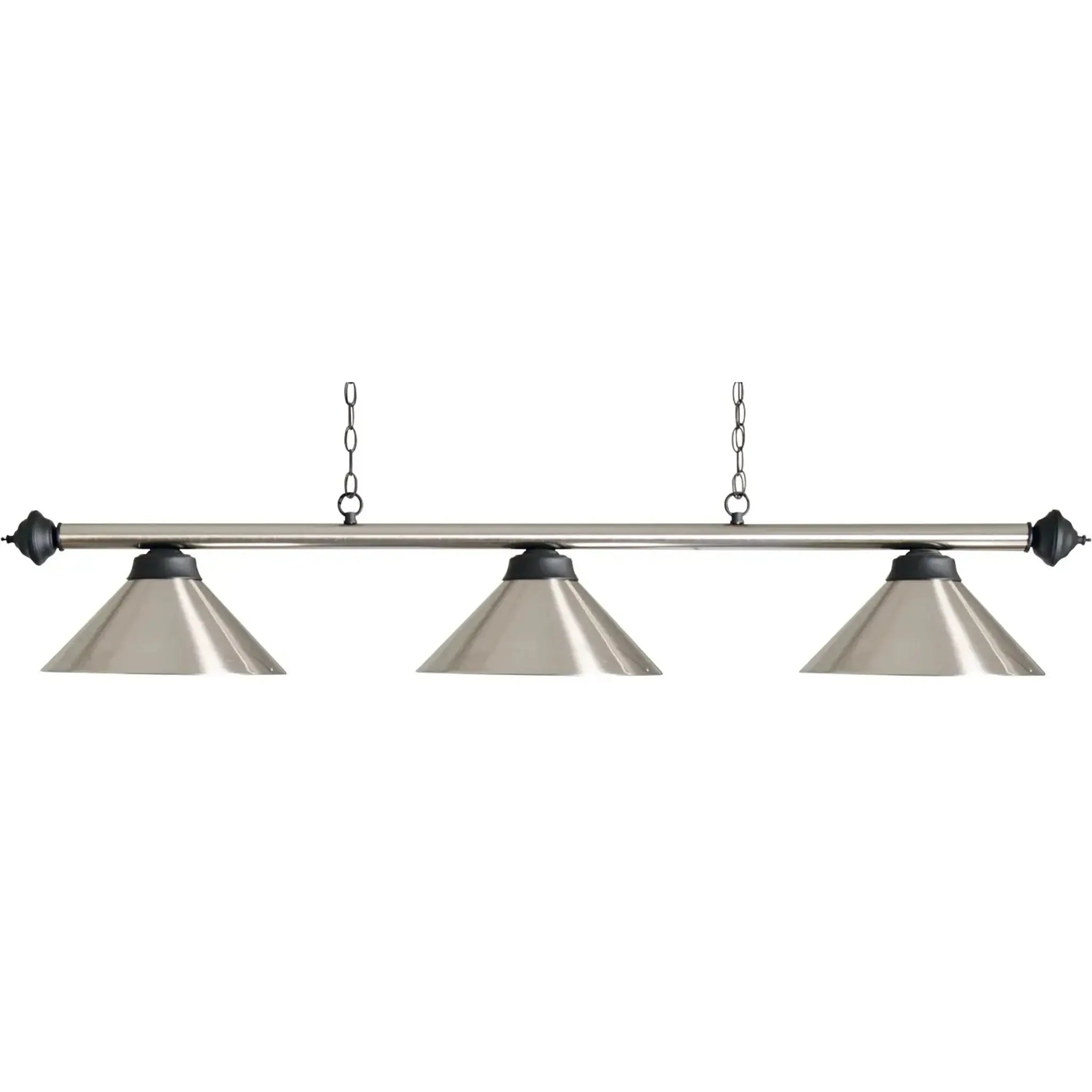 Pool Table Light – Matt Black or Brushed Steel | Buffalo 3-Shade Light ...
