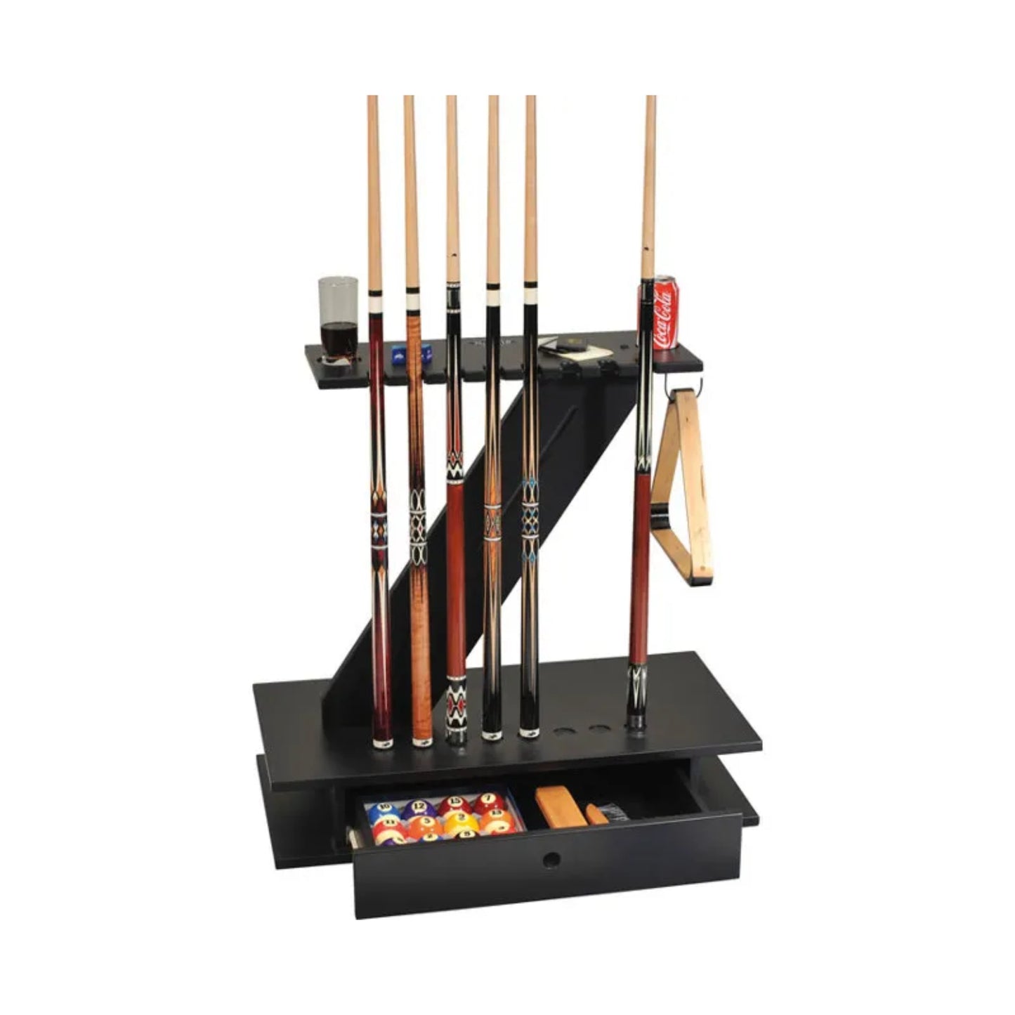 Z Cue Stand In Black Holds 8 Cues
