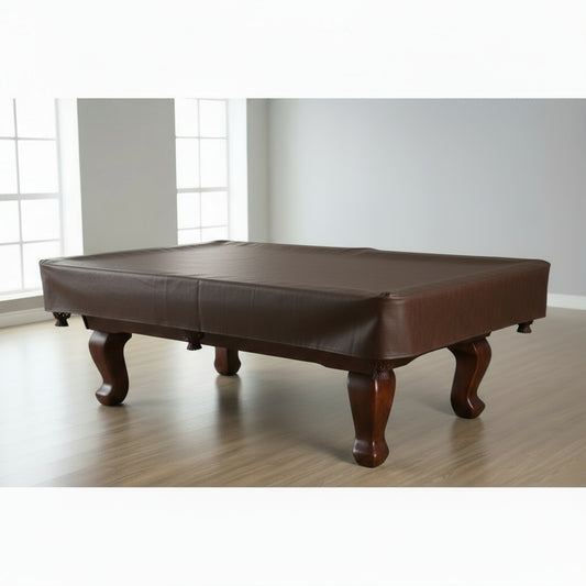 Heavy Duty Deluxe Pool Table Cover - Fitted - Brown