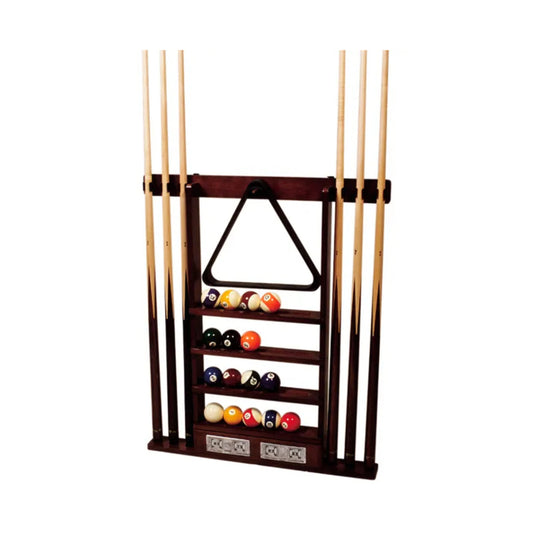 Buffalo Deluxe Wall Rack With Counter For 6 Cues