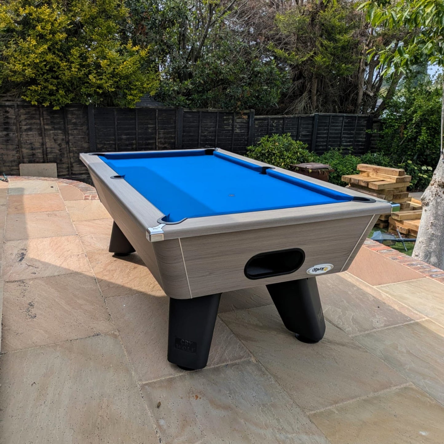 Cry Wolf Outdoor Slate Bed Pool Table - Driftwood - 6ft & 7ft Cry Wolf