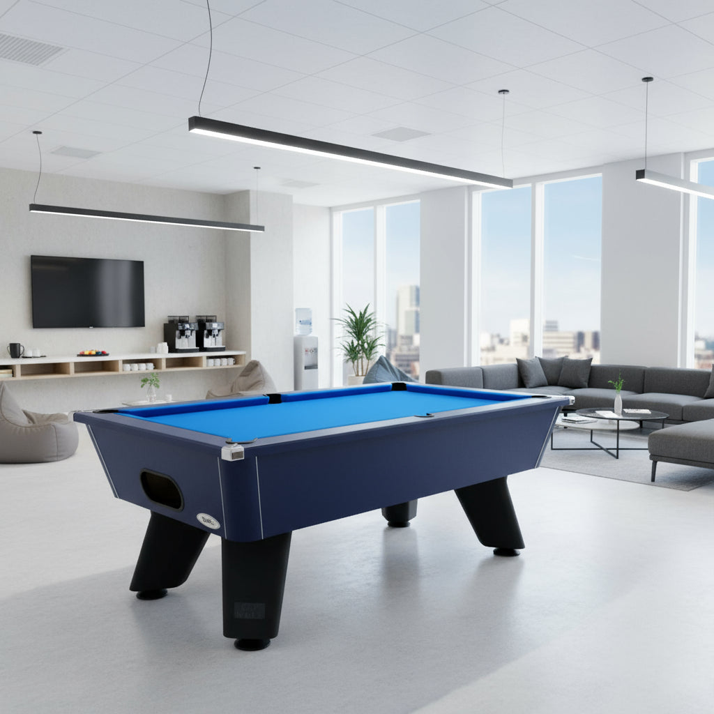 Cry Wolf Slate Bed Indoor Pool Table - Midnight Blue - 6ft & 7ft