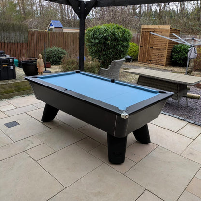 Cry Wolf Outdoor Slate Bed Pool Table - Matt Black - 6ft & 7ft Cry Wolf